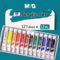 M&G Acrylic Paint 12 colors 12ML Tube. 