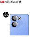 2 Pcs Tecno Camon 20 Back Camera Glass Protector Gorilla Nano Lens Glass For tecno camon20 - Transparent. 
