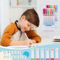 Creative Line Shaped Highlighters 6 Pens Set For Kids Drawing. 