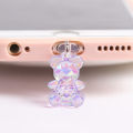 1Pcs Acrylic Bear Phone Charm Earphone Jack Dust Plug For Phone Layor. 