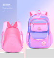 New Gradient Backpack For Girls Pink School Bags Kids For Grade 4 to 6. 