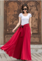 Long Chiffon Maxi Skirt Women, Double Color Skirt, reversible chiffon skirt. 