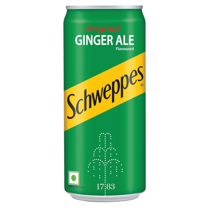 Schweppes Original Ginger Ale, 300 ml Tin Can ( Pack of 6 ) Can  (6 x 300 ml)