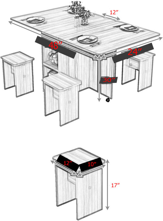 Folding%20Dining%20Table,%20Rectangular%20Simple%20Dining%20Table,%20Removable%20and%20Retractable,%20for%20Kitchen%20Multifunctional%20Table%20with%204%20chair%20-%20Image%205
