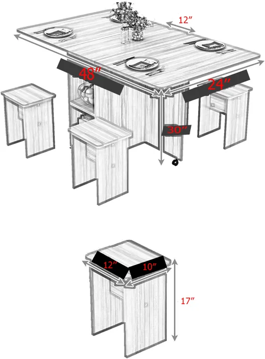 Folding%20Dining%20Table,%20Rectangular%20Simple%20Dining%20Table,%20Removable%20and%20Retractable,%20for%20Kitchen%20Multifunctional%20Table%20with%204%20chair%20-%20Image%205
