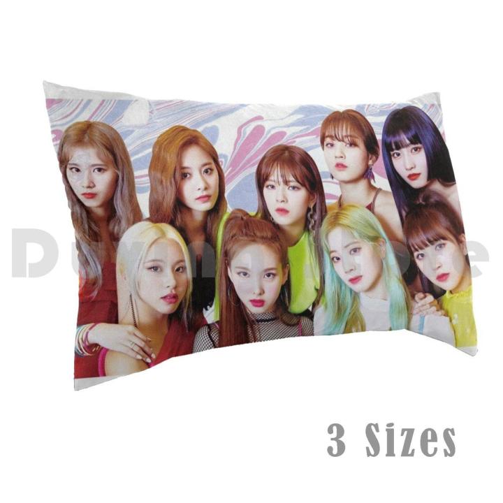Twice Fancy Era Pillow Case DIY 40x60 Twice Fancy Twice Fancy Ot9 Twice Ot9 Nation Jihyo Jeongyeon Momo Sana