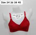 Pack Of 1 Bra Soft Cotton Jerssey Stuff Different Colors. 