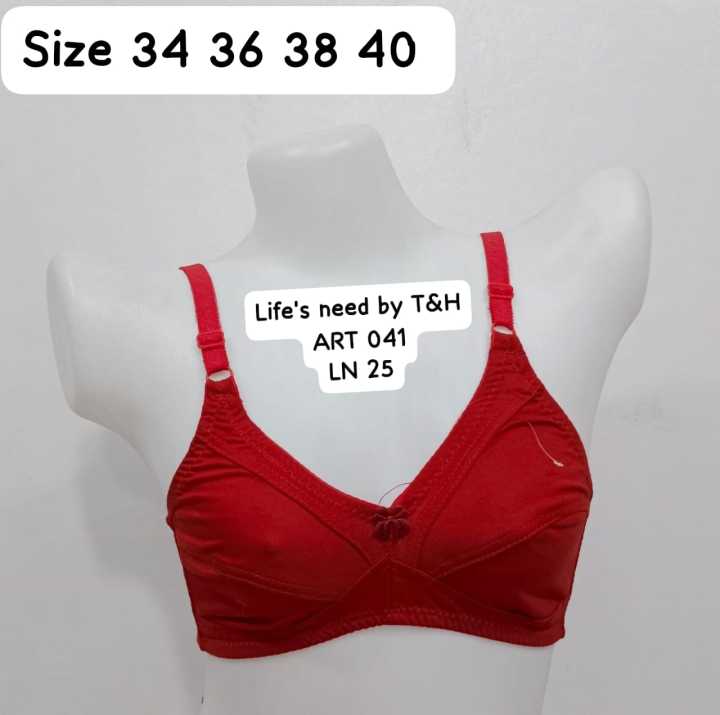 Pack Of 1 Bra Soft Cotton Jerssey Stuff Different Colors