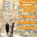 Water Heater - Portable Heater 1000W 10in 110V - Travel Electric Immersion Heater Element - Calentador de Agua Electrico Boiler Element Heating Coil Fit for Camping Inflatable Pool Bathtub. 