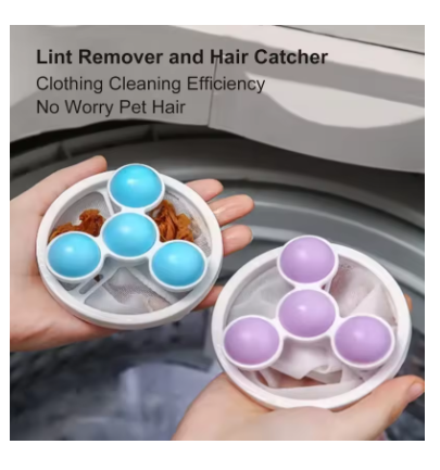 Reusable Washing Machine Filter Bag Floating Lint Hair Catcher Pet Hair ...