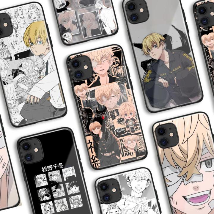 Chifuyu Matsuno Tokyo Revengers Glass Silicone Phone Case FOR IPhone SE 6s 7 8 Plus X XR XS 11 12 13 Mini Pro Max Cover Shell
