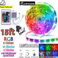 RGB led strip light - Pack of 2 For Gaming Room - 5 metre/16.4ft RGB Lights For Gaming PC -  Color Changing - Waterproof RGB led Light -with  Remote Control led strip - Complete Kit 3528. 