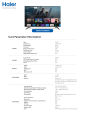 Haier 32" Google TV K800 Series / H32K800X ( Certified Android Smart + Bezeless + Full Screen ) / 2 Years Warranty. 