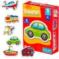Two and Three Piece Transport Jigsaw Puzzles for Toddlers. 