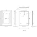 Pebble Grey™ Tannon Illuminated LED Bathroom Mirror | 500 x 700cm. 