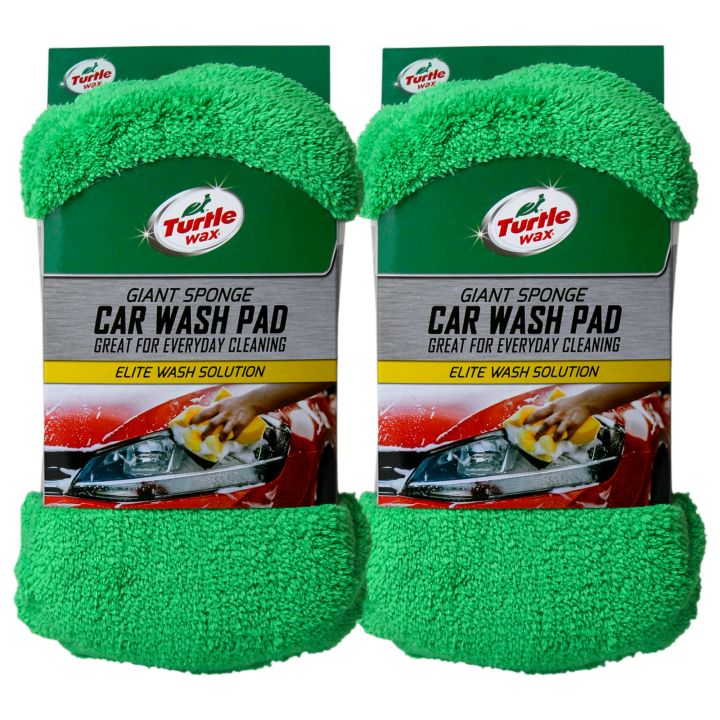 TURTLE WAX - BUNDLE OFFER - MICROFIBER / MICROFIBRE - GIANT SPONGE CAR WASH PAD 2 PCS