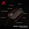 Redragon M711 COBRA RGB Gaming Mouse 10,000 DPI Adjustable Comfortable Grip and 7 Programmable Buttons. 