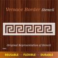 Versace Border reusable stencil for wall decoration, Furniture , Canvas DIY Home decoration by imart Stencils. 