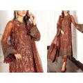 Heavy Embroidered with Handwork Organza Party Wear Dress For Women For Girls 2022. 
