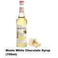 Monin White Chocolate Syrup (700ml) (𝐢𝐦𝐩𝐨𝐫𝐭𝐞𝐝 & 𝐨𝐫𝐢𝐠𝐧𝐚𝐥). 