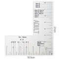 Embroidery Placement Ruler Professional Acrylic T-shirt Ruler for Precise Heat Press Logo Placement Ideal for Southeast Asian Buyers Quick Positioning Ruler. 