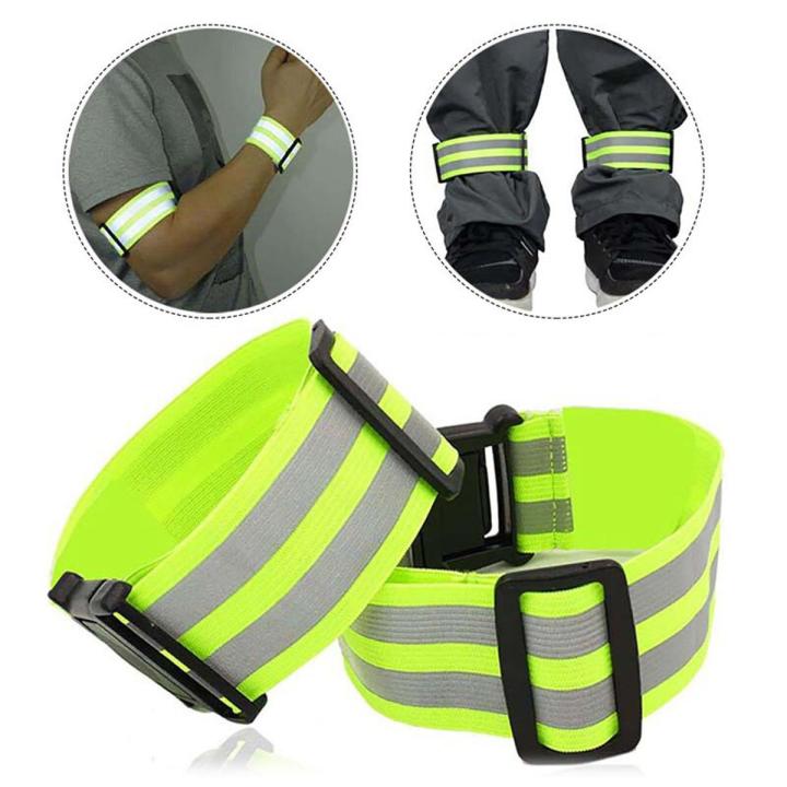 Safety Reflective Arm Wrist Band Belt Strap Sports Night Running Cycling Reflective Arm Band