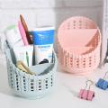 Best Quality Creative Multi-purpose Table Stationery Holder 3 Separate Compartment Basket Pen Holder Student Office Supplies. 