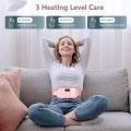 Electric Heating Pad for Periods Pain - Periods Pain Relief Belt - Menstrual Heating Pads - Fast Heating Belly Belt for Period Cramp Relief - Menstrual Cramps Relief Pad - Menstrual Heating Pad for Stomach, Back, or Period Pain Relief with 3 Heat Levels. 
