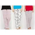 Unique collection pack of 3 printed trousers summer collection for women's ( random colours ). 