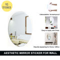 Acrylic Mirror Sticker For Wall, Self Adhesive Mirror Sheet Large Size For Home Decor. 