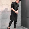 Black Kurta Pajama For Men. 