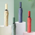REACT IN SECONDS 💖 One Click Open Close Three Fold Auto Umbrella Portable Backpack Foldable UV Protection Umbrellas. 
