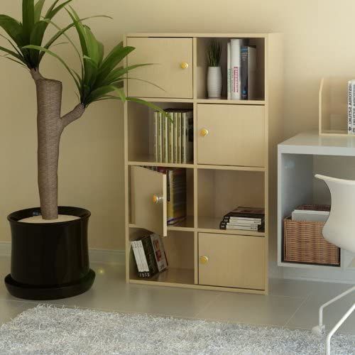 eFurniture%20Gorgeous%204-Tier%208%20Cube%20with%204%20Door%20and%204%20Open%20Cube%20Shees%20Bookcase%20Bookshef%20Storage%20Bookcases%20Multifunctional%20Display%20Shelf%20-%20Image%203