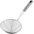 Stainless Steel Food Frying Oil Filter Pot Fry Strainer Deep Fryer (14cm). 
