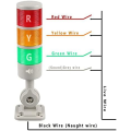 LED Signal Tower Lights Industrial Signal Warning Lights Tower Lights and Light Strips, Steady/Flashing Lights 1 Piece. 