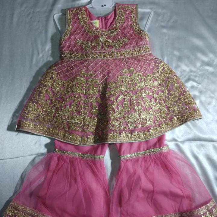 3 piece fancy garara for baby girls | 3 piece suit for baby girl fancy | baby girl fancy dress for wedding | baby girl fancy dress for eid 2023