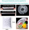 12 pcs Reusable Food Wrap Cover,Elastic Food Bowl Storage Covers - Plastic Cover,Plastic Wrap, Clingwrap, Fresh Keeping Bags- BPA Free. 