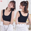 Women Ice Silk Thin Vest Bra, Push Up, Seamless, Casual, Soft Tops Padded Bra, Vest Style Sports Base Underwear Yoga Tops Fitness Women Girls Sport Bra. 