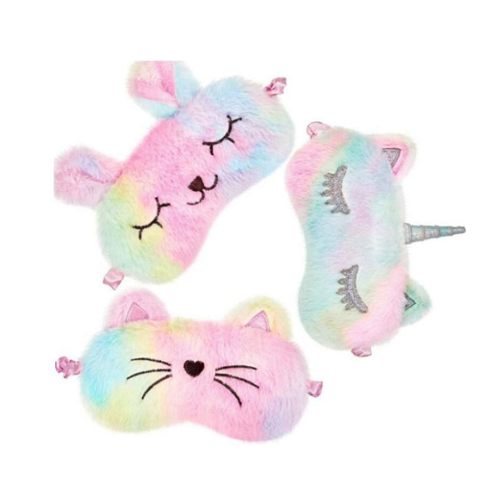 Cartoon%20unicorn%20girl%20boy%20child%20blackout%20plush%20unicorn%20eye%20patch%20blackout%20lunch%20break%20eye%20patch%20cute%20breathable%20eye%20patch%20-%20Image%204
