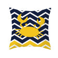 Yellow Geometric Cushion Cover 45x45 Polyester Double Sided Pillowcovers Decorative Throw Pillows Nordic Home Decor Pillow Cases. 