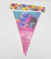 TROLLS THEME BUNTINGS - PACK OF 10 TROLLS FLAGS BANNER. 