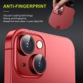 For iPhone 13/13mini, Camera Lens Protecter Premium Tempered Glass Circle Film, Aluminum Alloy Full Fit Lens Ring Cover, [Anti-Scratch]. 