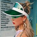 Fashion Summer Sun Hat Women Man Transparent Visor Clear Plastic Adult Sunscreen Cap Sunhat Uni Outdoor Hats. 