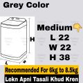 ALPHA Washing Machine Cover - Available For ALL Models & Sizes / Automatic Front Top Load / Twin  Tub With Dryer - Dust Proof Anti Scratch Long Life Quality. 