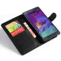 PU Leather Cover For Samsung Galaxy Note 4 Note4 N9100 Case Flip Magnetic Closure Stand Wallet Phone Casing. 