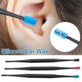 【HOT】 Soft Silicone Ear Pick Double-Ended Earpick Ear Wax Curette Remover Ear Cleaner Spoon Spiral Ear Clean Tool Spiral Design. 