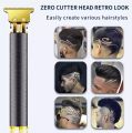 Vintage T9 Trimmer for Men Hair Zero Gapped Clipper Professional Cordless Haircut Electric USB Charging Beard Trimmer for Men Wireless Rechargeable Personal Hair Men Grooming Beard Liner. Black. 