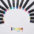Pack of 60 Acrylate Based Double Side Brush Markers - APMV1415. 