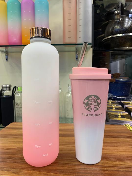 STARBUCKS%20TUMBLER%20AND%20WATER%20BOTTLE%20WITH%20TIME%20MARKER%20%7C%20COMBO%20OF%202%20%7C%20WHITE%20AND%20PINK%20%7C%20TUMBLER%20WITH%20STRAW%20AND%20LID%20%7C%20MOTIVATIONAL%20WATER%20BOTTLE%20%7C%20SPILL%20PROOF%20%7C%20DURABLE%20%7C%20REUSABLE%20-%20Image%205