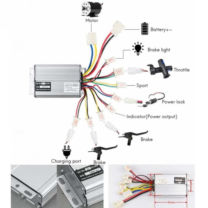 36V 48V 1000W 30A DC Brushed Motor Controller Electric Bike e-bike Controller Speed